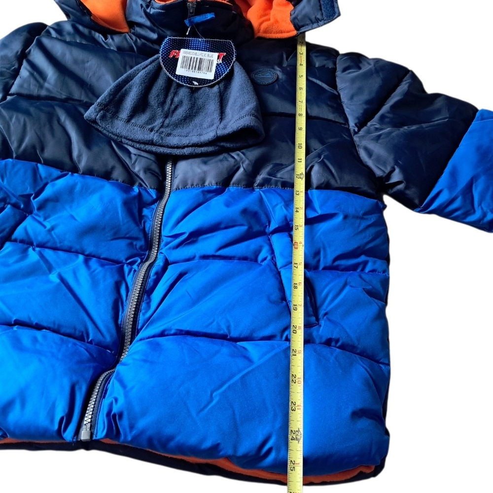 iXtreme Boys Puffer Jacket Blue Orange Hooded Winter Warm Coat XL - Picture 11 of 12